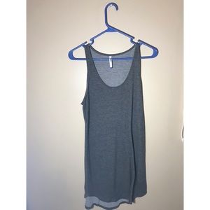 Long tank top dress.
